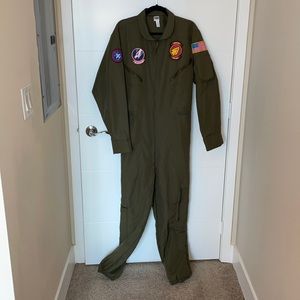 Top Gun jumpsuit Halloween Costume size Large.